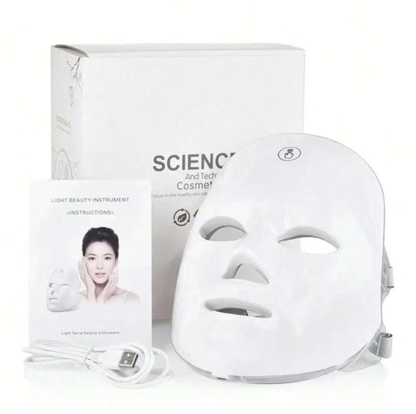 Mascarilla facial LED inalámbrica de fototerapia