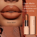 Labial Nude Semimate | Color Natural de Larga Duración | Labios Perfectos Todo el Día