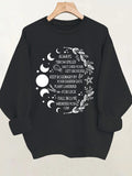 Round neck fleece hoodie