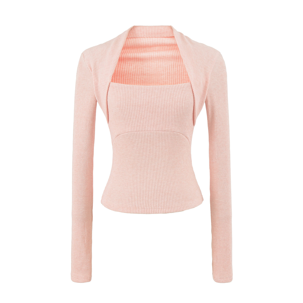 Casual Slim Fit Hooded Long Sleeve Faux Two-Piece Sweatshirt Top with Trendy Pants Set