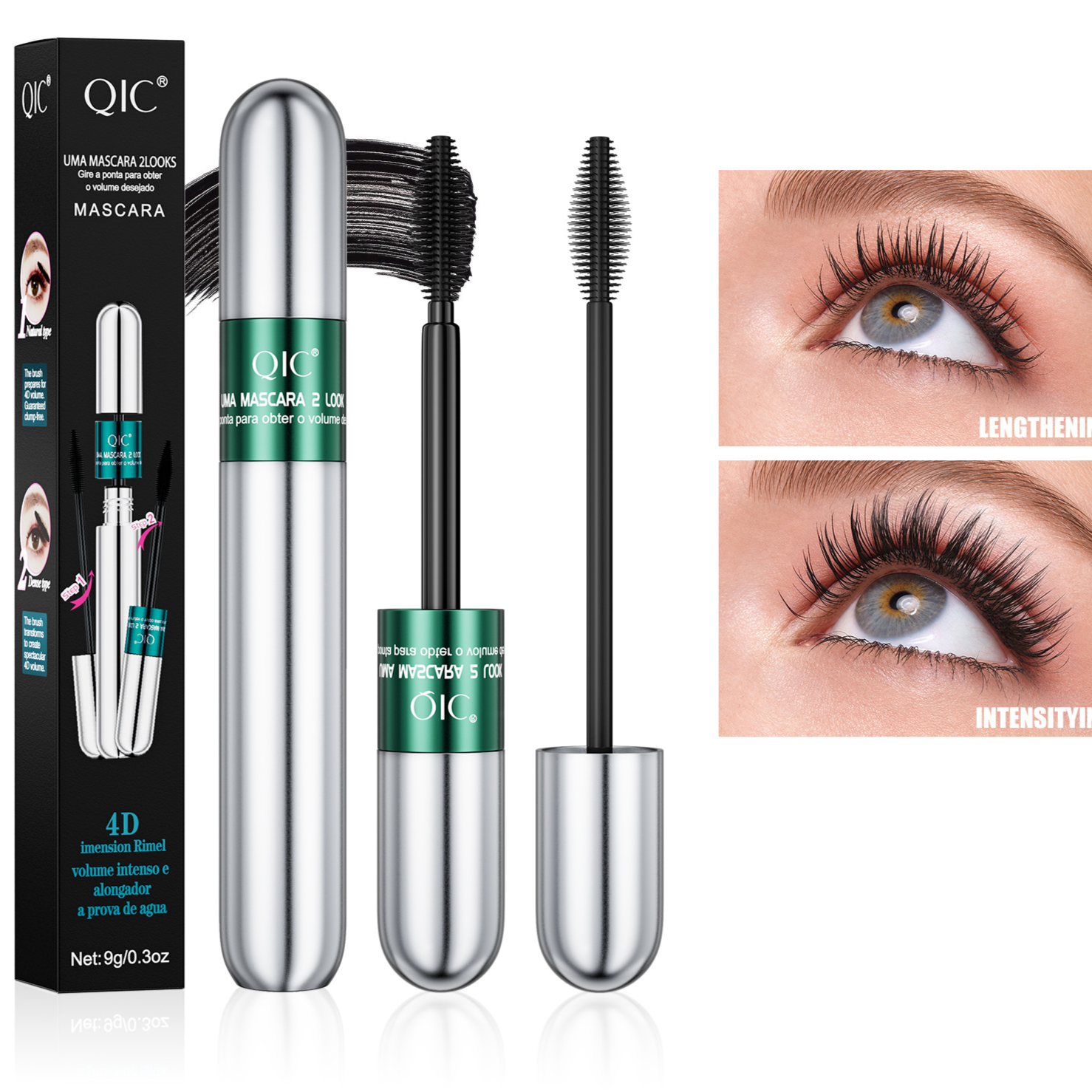 Mascara de pesta�a waterproof- Qic
