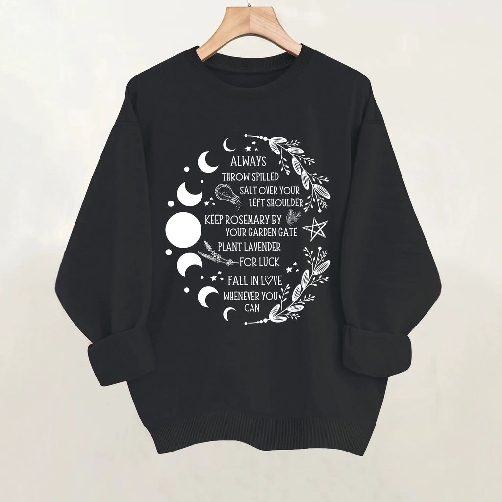 Round neck fleece hoodie
