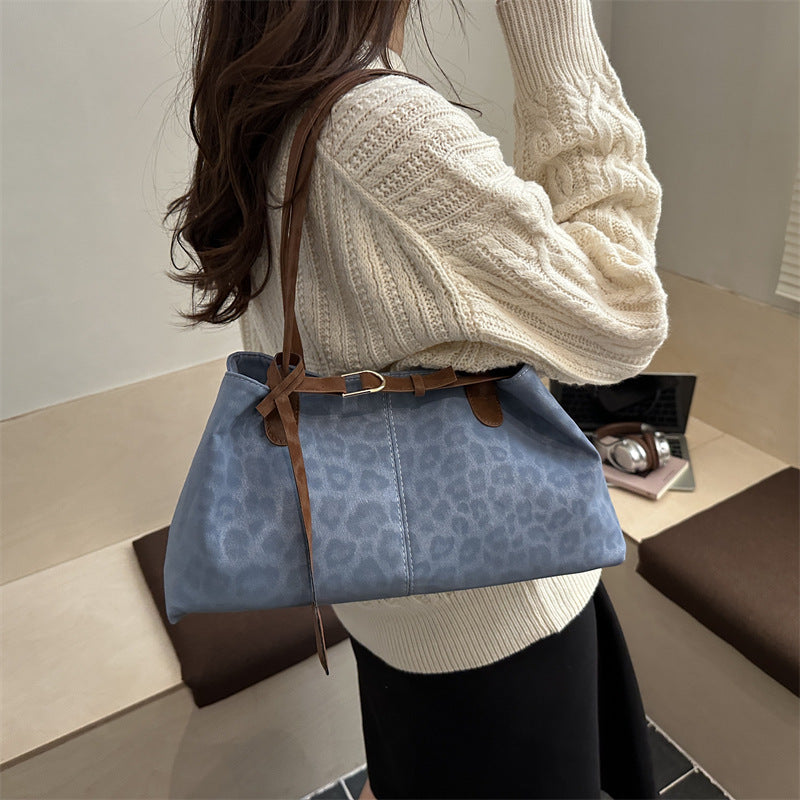 Bolso de hombro retro casual para mujer, de gran capacidad