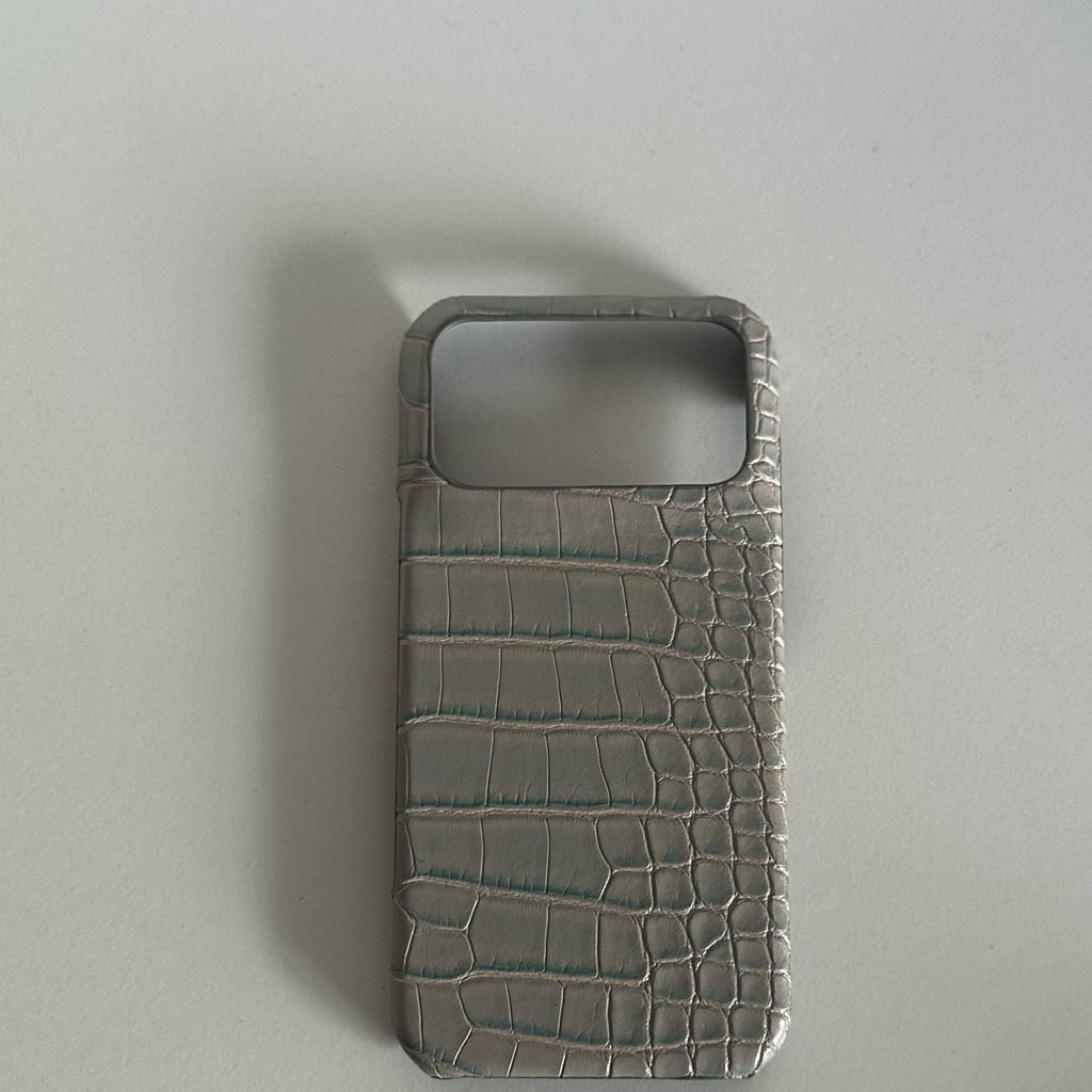 Funda para iPhone con Textura de Cocodrilo
