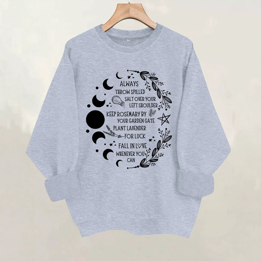 Round neck fleece hoodie