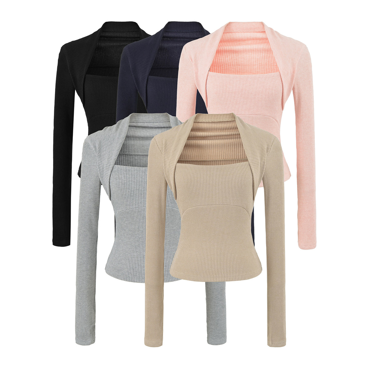 Casual Slim Fit Hooded Long Sleeve Faux Two-Piece Sweatshirt Top with Trendy Pants Set