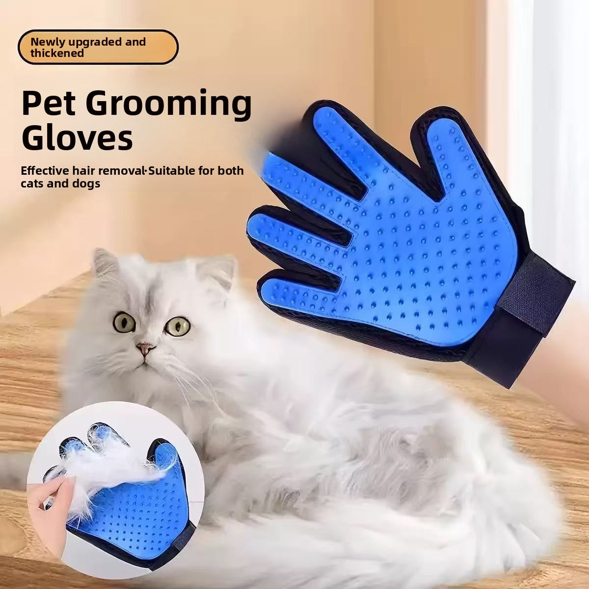 Guante quita pelo para mascotas