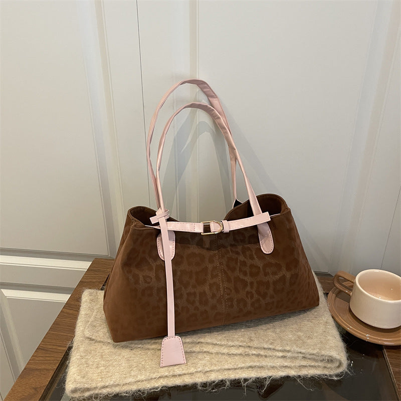 Bolso de hombro retro casual para mujer, de gran capacidad