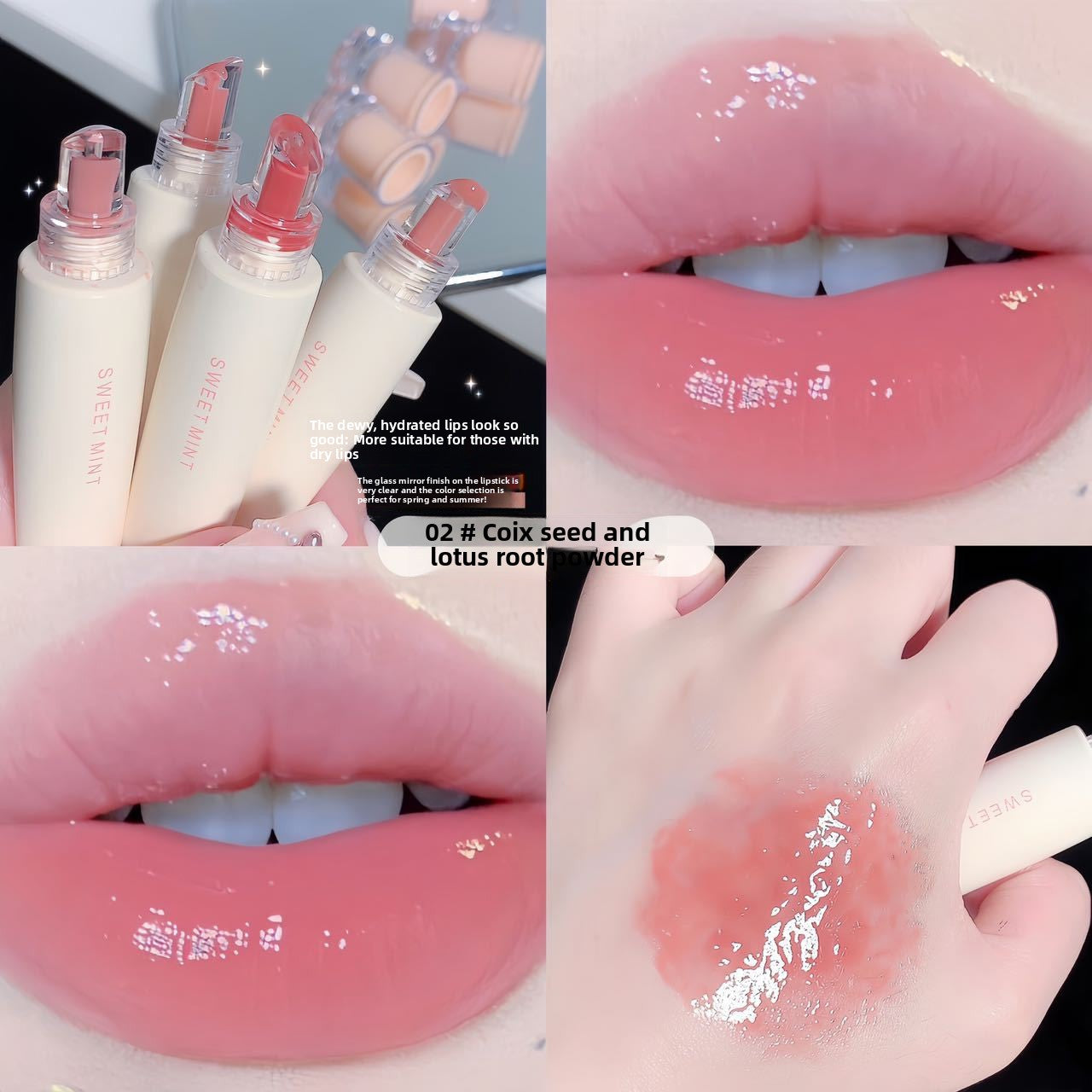 Brillo labial hidratante con acabado efecto espejo