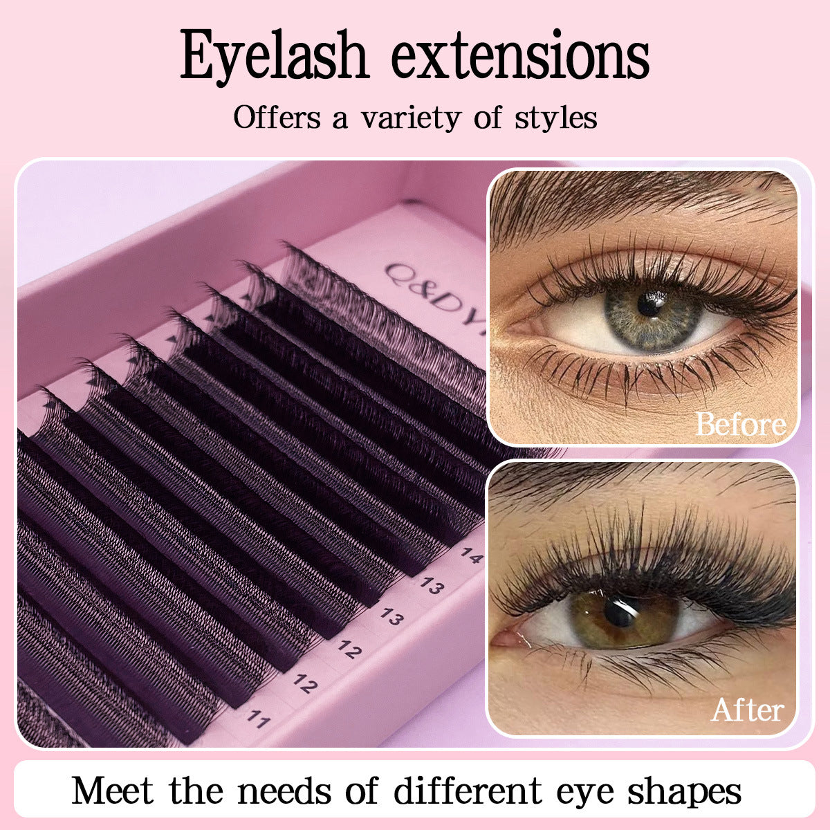 extensiones de pesta�as por puntos.