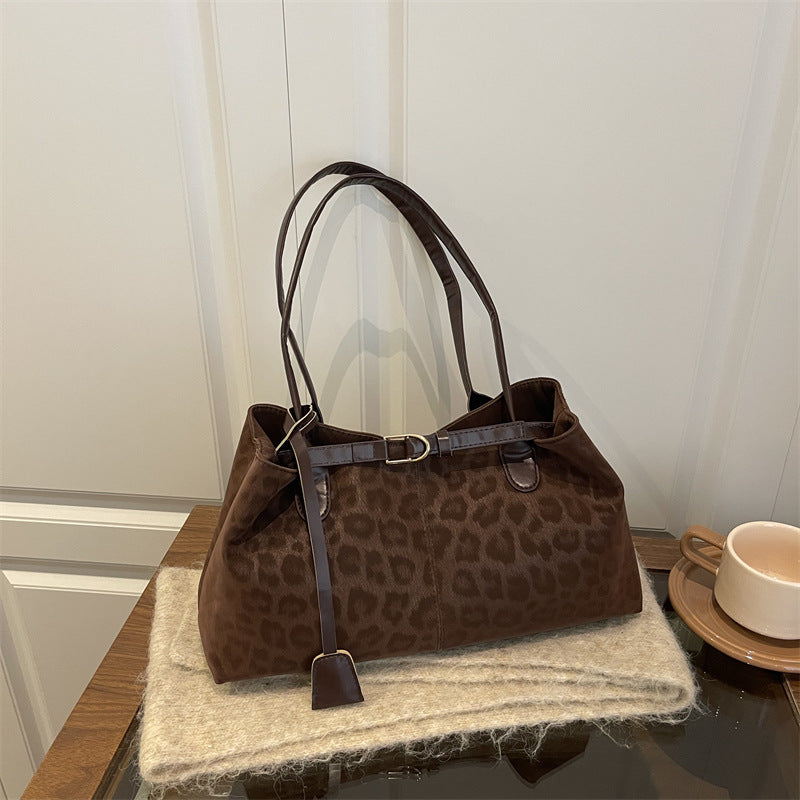 Bolso de hombro retro casual para mujer, de gran capacidad