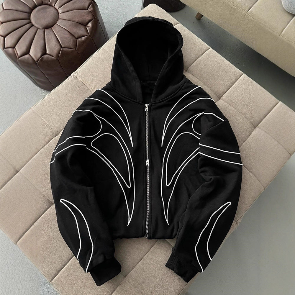 Sudadera tipo cardigan holgada y elegante