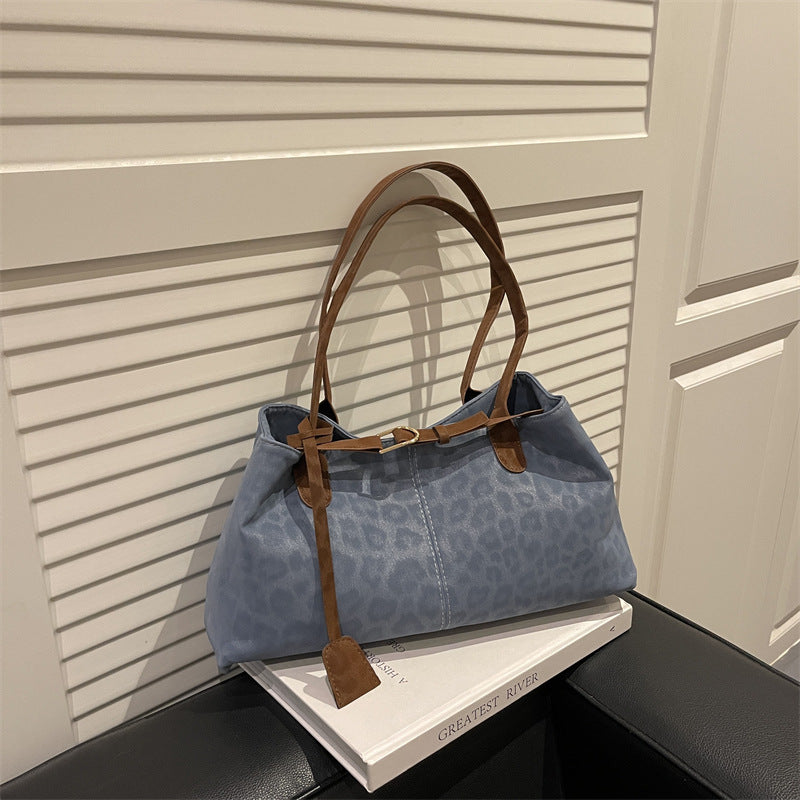 Bolso de hombro retro casual para mujer, de gran capacidad