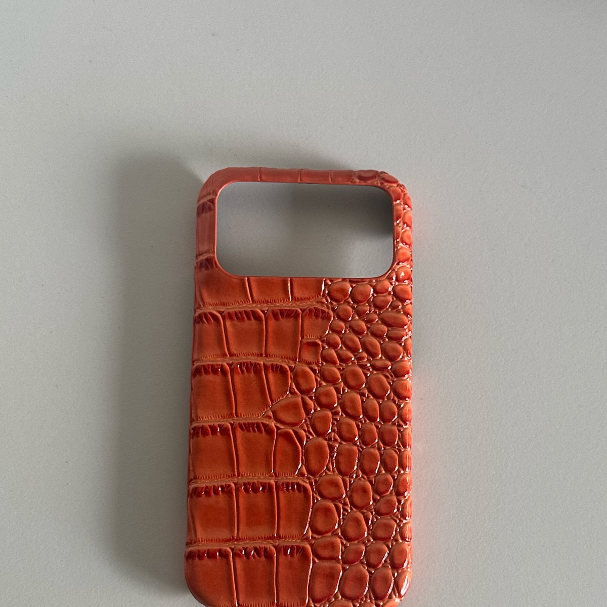 Funda para iPhone con Textura de Cocodrilo