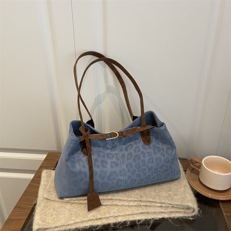Bolso de hombro retro casual para mujer, de gran capacidad