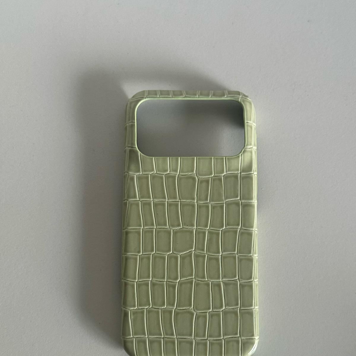 Funda para iPhone con Textura de Cocodrilo