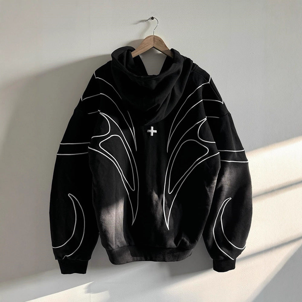 Sudadera tipo cardigan holgada y elegante