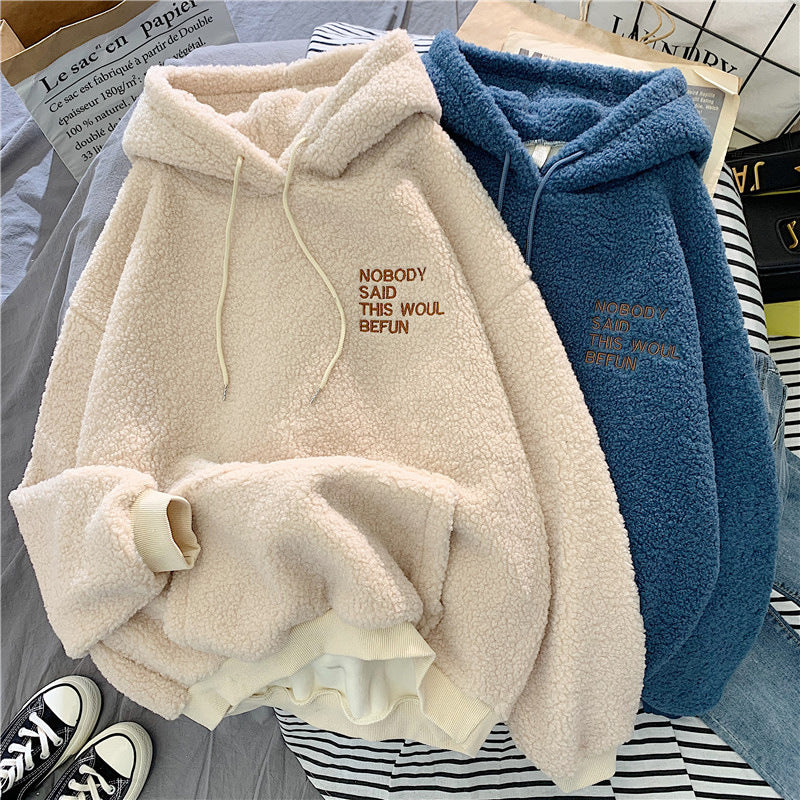 Sudadera con capucha de pelo sintético