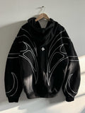 Sudadera tipo cardigan holgada y elegante