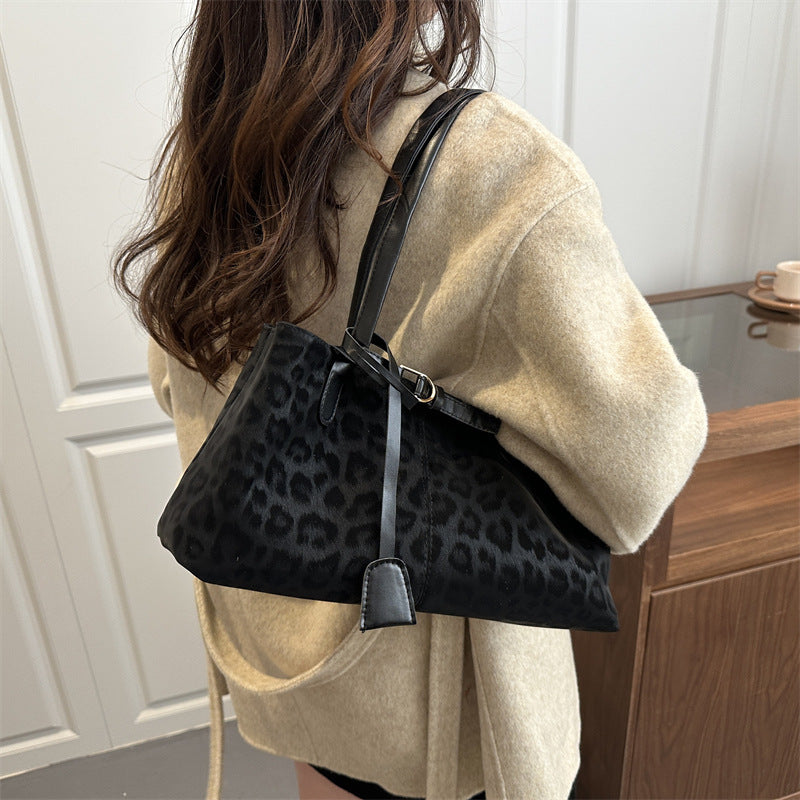 Bolso de hombro retro casual para mujer, de gran capacidad