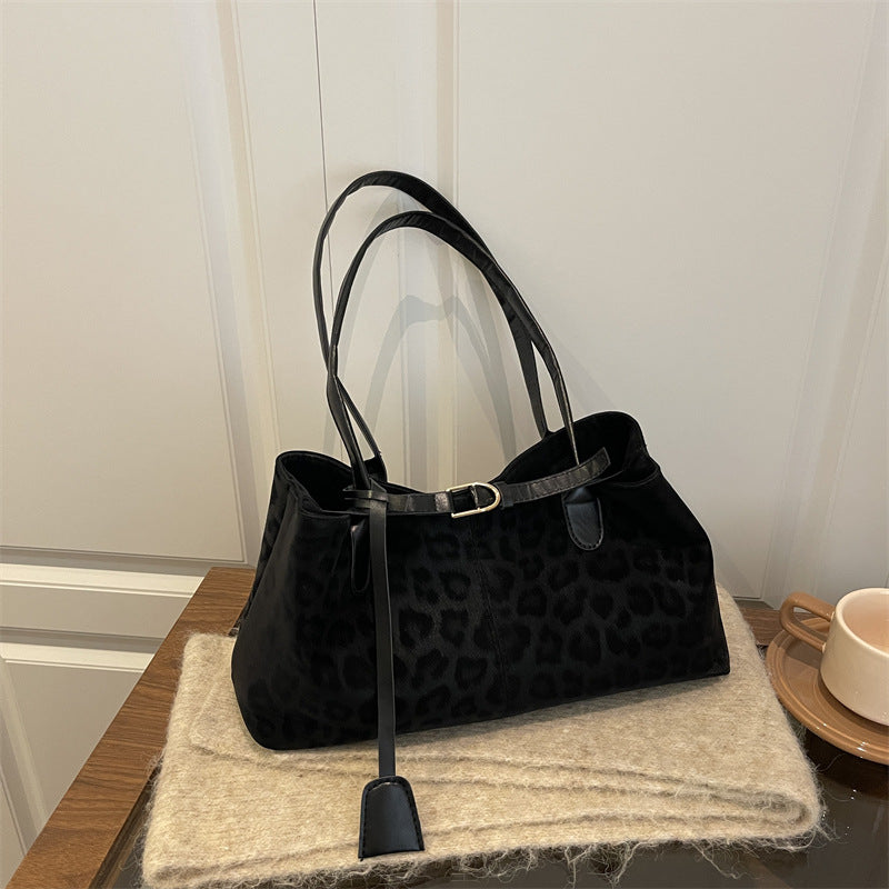 Bolso de hombro retro casual para mujer, de gran capacidad