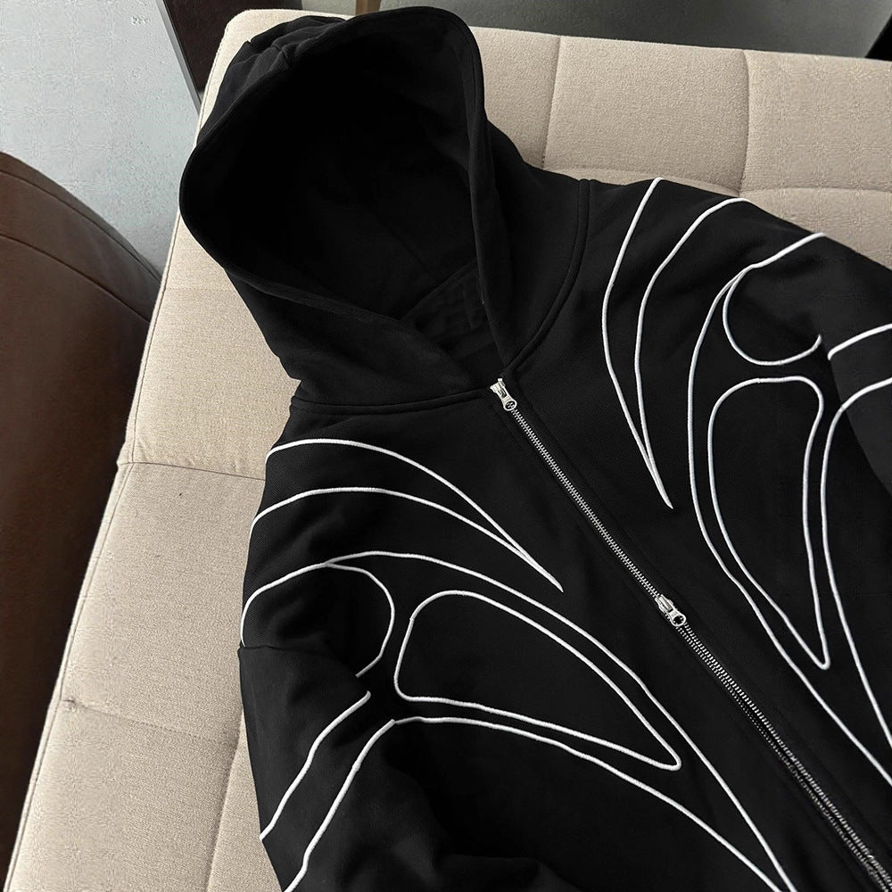 Sudadera tipo cardigan holgada y elegante