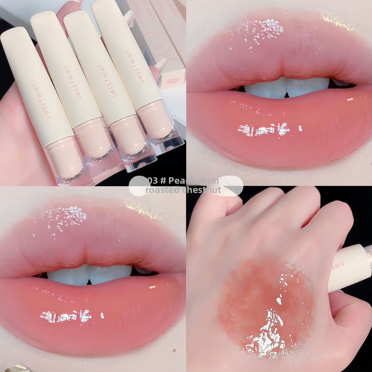 Brillo labial hidratante con acabado efecto espejo
